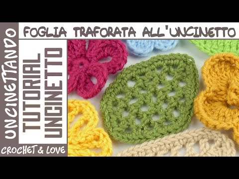 Видео: Листик 3 из коллекции «Цветы и листья» — пошаговое руководство по вязанию крючком.