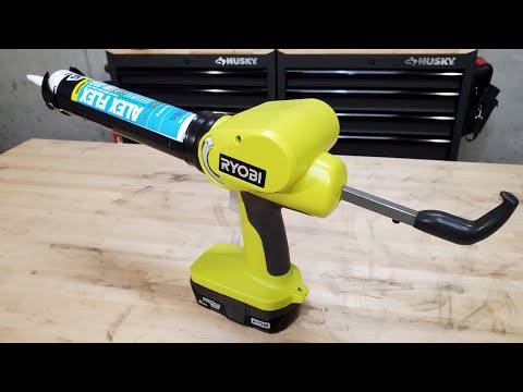Видео: Обзор беспроводного пистолета для герметика и клея Ryobi 18V One+