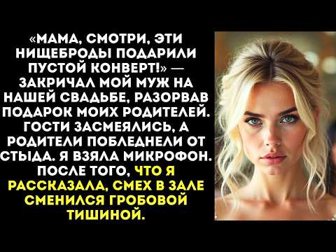Видео: «Твои убогие родители принесли нам на свадьбу пустой конверт! Позорище!» — орал муж, разрывая его..