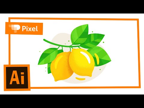 Видео: Рисуем лимоны в Adobe Illustrator | уроки для новичков