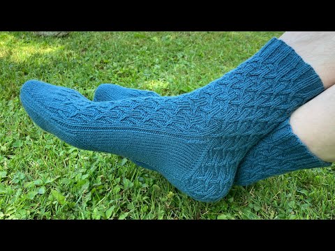 Видео: Вяжем носочки «Шкура дракона» #drachen_socks