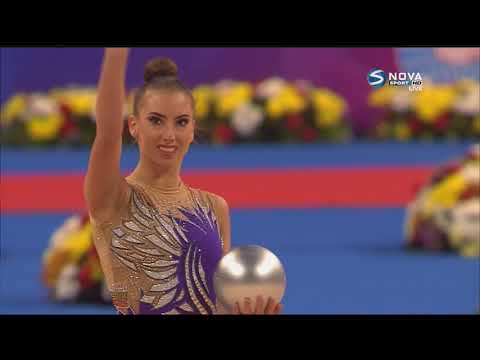 Видео: Катрин Тасева - топка - финал - Световна купа по художествена гимнастика - София 2019