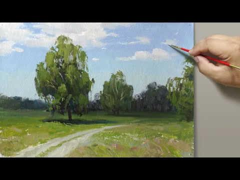 Видео: Эффект уходящего света. Живопись маслом