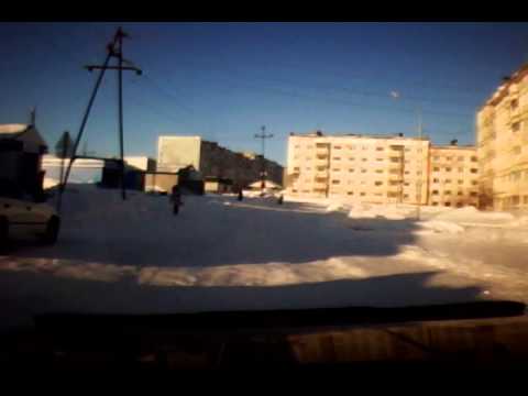 Видео: г Оха, Сахалин, в объективе видеорегистратора 5