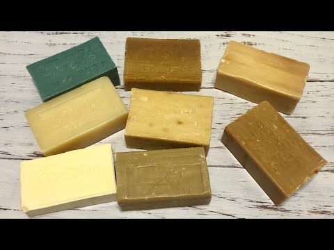 Видео: ASMR Soap/ cutting dry laundry soap/ резка сухого хозяйственного мыла