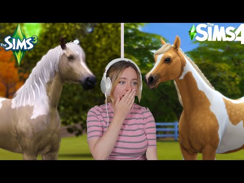 Видео: Лошади из SIMS 3 против лошадей из SIMS 4 (полное сравнение) | Pinehaven