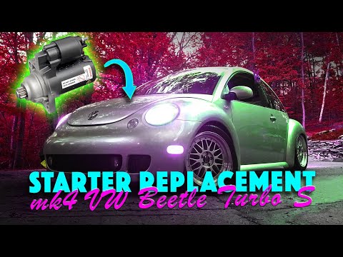 Видео: Как заменить стартер в VW Beetle MKIV 1.8T