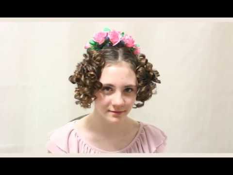 Видео: Мастер-класс по созданию бальной причёски эпохи ампир (Regency Ball Hairstyle Tutorial)