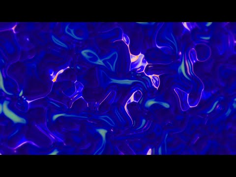 Видео: 🎬 4K Заставка – Неоновые Синие и Фиолетовые Жидкие Отражения | Абстрактный Луп (Без Звука)