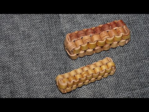 Видео: Плетение берестяной лентой Часть 1