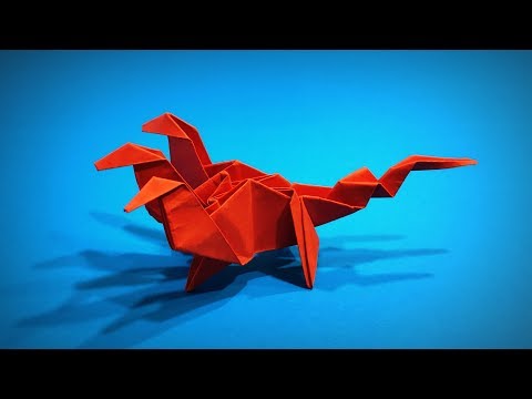 Видео: Оригами Гидра. Как Сделать Гидру Дракона из бумаги. Бумажные поделки