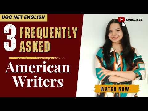 Видео: Три американских писателя, которых обязательно нужно знать для UGC NET English: Уолт Уитмен, Эмер...