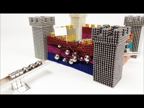 Видео: Магнитные пушки против замка из магнитных шариков  | Magnetic Games