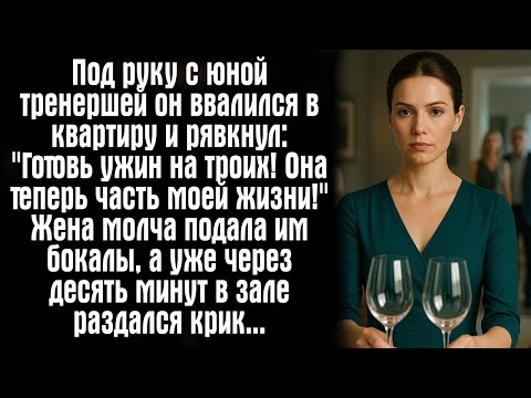 Видео: Под руку с юной тренершей он ввалился в квартиру и рявкнул- ''Готовь ужин на троих! Она теперь...