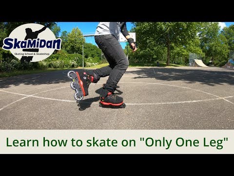 Видео: Как кататься на одной ноге – осанка и равновесие – Основы катания на роликовых коньках №06