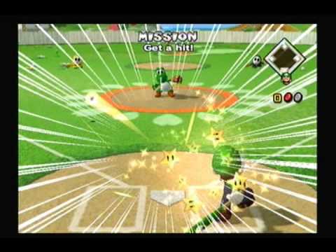 Видео: Давайте поиграем в Mario Superstar Baseball — режим испытаний — Марио (часть 1)