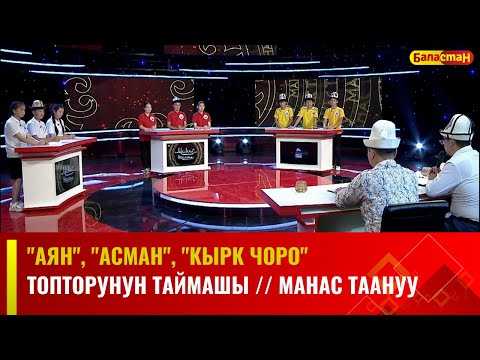 Видео: "Аян", "Асман", "Кырк чоро" топторунун таймашы // МАНАС ТААНУУ