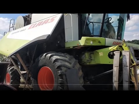 Видео: комбайн клас лексіон 560 ремонт