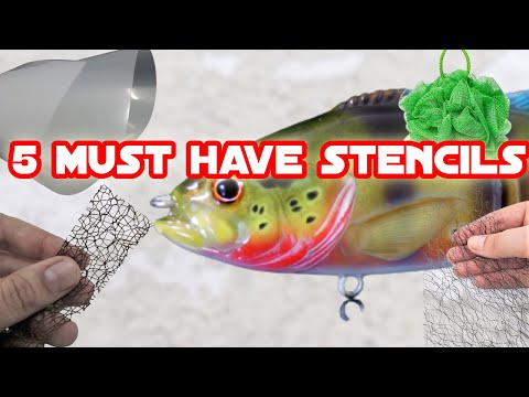 Видео: 5 трафаретов, которые должен иметь каждый новичок для росписи приманок