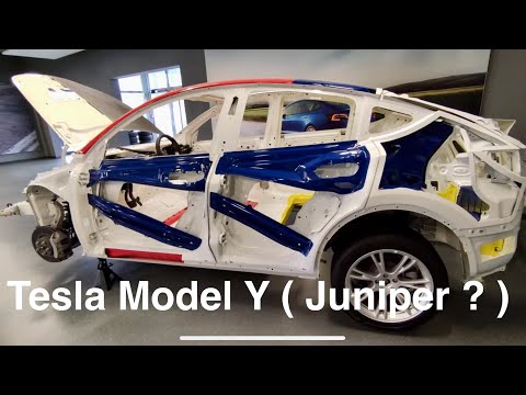 Видео: Tesla Model Y (Juniper ?). Литой Gigacasting ,шасси, трансмиссия, несущий кузов. Ваше мнение?