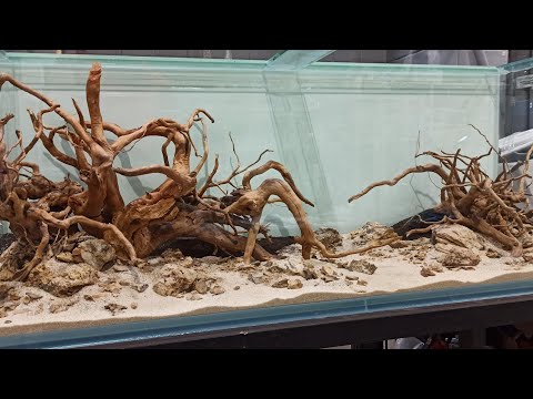 Видео: Оформление аквариума на 600 литров.