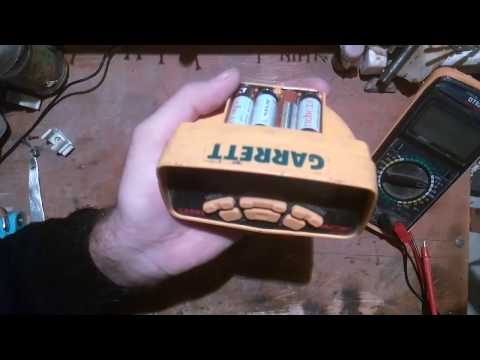 Видео: ACE 250 garrett Альтернативное питание металлоискателя