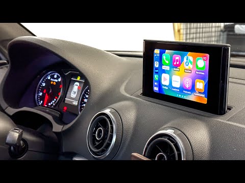 Видео: Установка Apple Carplay и Android Auto в Audi A3 2015 года! | Беспроводное подключение и USB (инс...