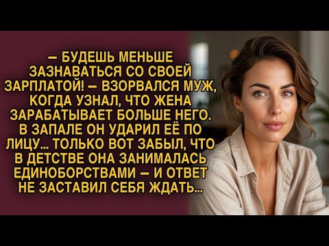 Видео: Узнав о зарплате жены, муж ударил её    но быстро вспомнил про её единоборства