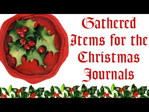 Видео: Собранные материалы для рождественских журналов