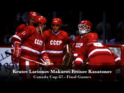 Видео: The Green Unit Пятёрка Ларионова - Canada Cup 87 Final Games Highlights