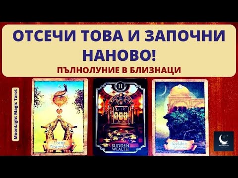 Видео: 🤺 ОТСЕЧИ ТОВА И ЗАПОЧНИ НАНОВО! 🌕 ПЪЛНОЛУНИЕ В БЛИЗНАЦИ ♊️ | Timeless ✨