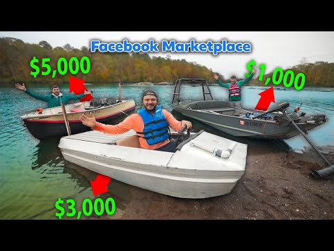 Видео: Челлендж на реактивных лодках Jon Boat от Facebook Marketplace за 1000 против 5000 долларов! (при...