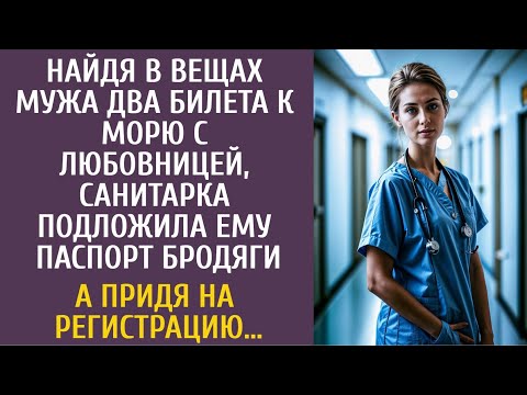 Видео: Найдя в вещах мужа два билета к морю с любовницей, санитарка подложила ему паспорт бродяги…