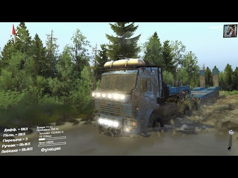 Видео: Spin Tires прохождение карты В дорогу , Тест драйв камаза 6522 - Спинтайрес