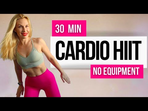 Видео: 30-минутная кардио-тренировка высокой интенсивности — без оборудования | Сжигание жира по всему т...