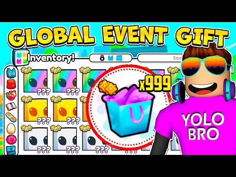 Видео: ОТКРЫЛ *999 GLOBAL EVENT GIFT* И ВЫБИЛ... в Pet Simulator 99 | Roblox