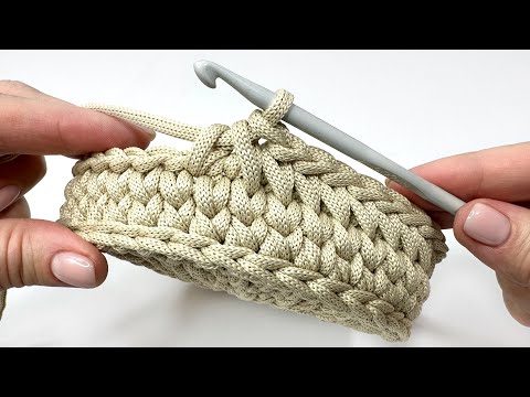 Видео: 😃Кто хочет научиться вязать корзину крючком?