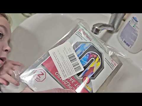 Видео: Засор раковины чистим. Прочистка сифона раковины без разбора сифона. Средства для прочистки сифона.