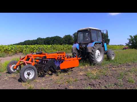 Видео: Дисковая борона БД 2.5 Гайворон в роботе. Часть №1