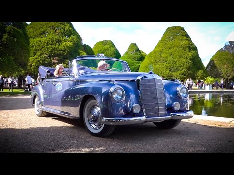 Видео: Лучшие классические автомобили на Лондонском конкурсе элегантности в Хэмптон-Корт 2025