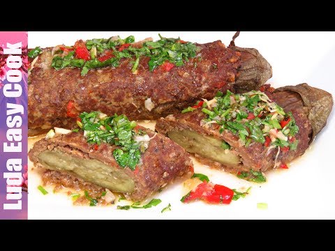 Видео: Праздничная Закуска КЕБАБ Баклажаны с фаршем новогодние закуски Люда Изи Кук Сочные Баклажаны рецепт