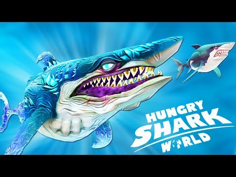 Видео: ЛЕДЯНАЯ АКУЛА НАПАДАЕТ! ПОСТАВИЛ НОВЫЙ РЕКОРД! | Hungry Shark World