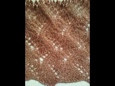 Видео: Ажурные полоски. Узор 5 #вязание  #вязаниеспицами