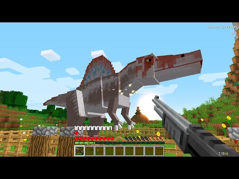 Видео: ЧЕРНЫЙ ЧЕЛОВЕК НАПАЛ НА СПИНОЗАВРА В МАЙНКРАФТ ! Алексбой Minecraft