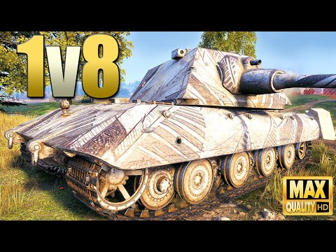 Видео: E 100: Сенсационный бой 1 против 8 - World of Tanks