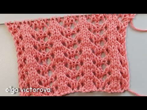 Видео: НЕЗАТЕЙЛИВО И КРАСИВО, АЖУРНЫЕ ДОРОЖКИ 832 Узоры спицами