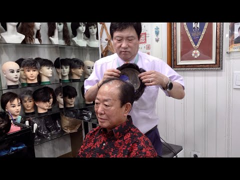 Видео: Процесс изготовления париков ручной работы для людей с выпадением волос. Корейский мастер париков