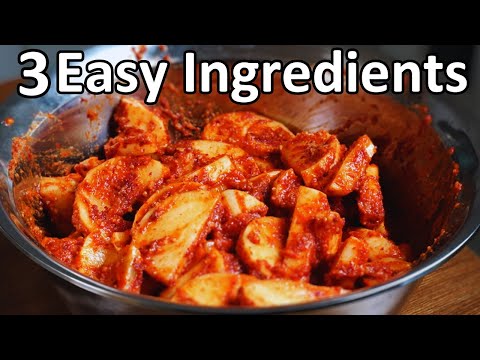 Видео: Кимчи из редиса для ВАС, живущих за пределами Кореи | Kkakdugi