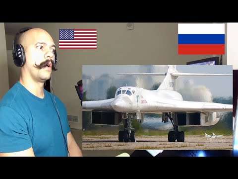 Видео: (Русские субтитры) Американская реакция Ту 160 Блэкджек  Взлет на форсаже и пролеты на малой высоте