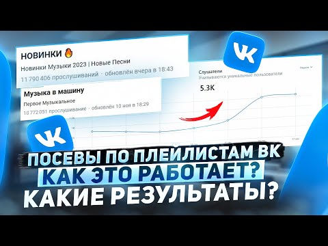 Видео: ПРОДВИЖЕНИЕ МУЗЫКИ ЧЕРЕЗ ПЛЕЙЛИСТЫ! ПОСЕВЫ ПО ПЛЕЙЛИСТАМ ВК. Как это работает? Какие результаты?